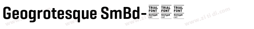 Geogrotesque SmBd字体转换